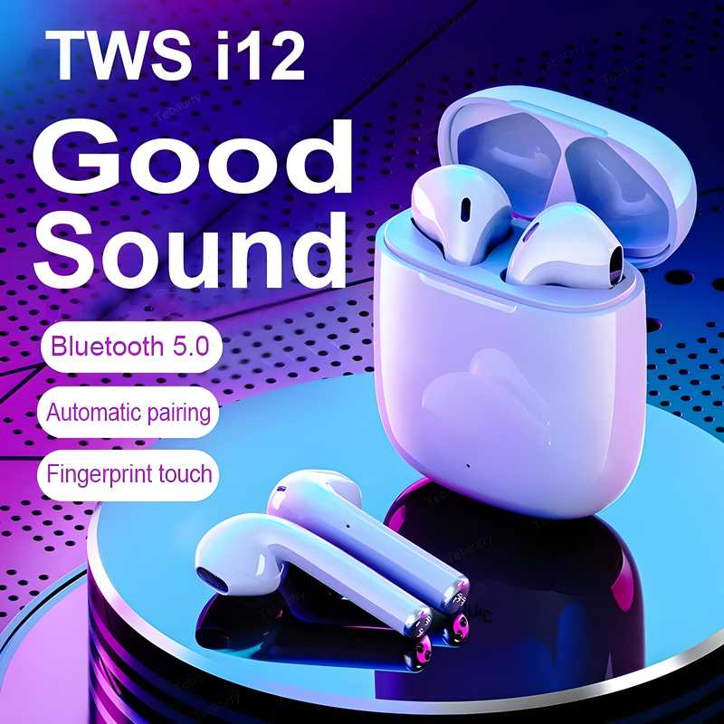 i12 TWS Wireless Headphone Bluetooth Earphone 5.0