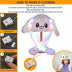 Cute Rabbit Plush Bunny Cap - The Ears Pop Hat Funny Bunny