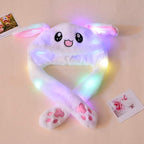 Cute Rabbit Plush Bunny Cap - The Ears Pop Hat Funny Bunny