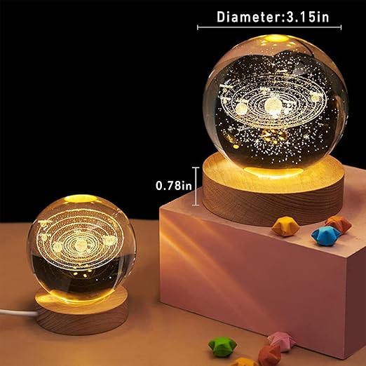 3d Crystal Ball Night Lamp
