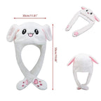 Cute Rabbit Plush Bunny Cap - The Ears Pop Hat Funny Bunny