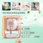 Mini USB Fan With Mist Water Spray