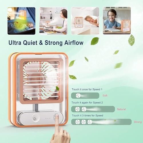 Mini USB Fan With Mist Water Spray