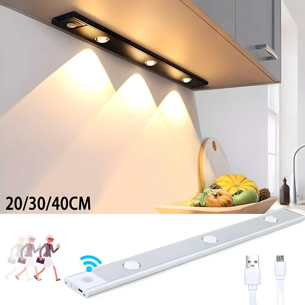 Wireless LED Motion Sensor Light – USB Rechargeable | Auto On/Off |